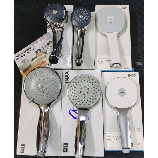 Tay sen tắm tăng áp INAX Aqua Power, tăng áp 500%,tay sen massage 3-5 chế độ dễ vệ sinh,hàng chính hãng