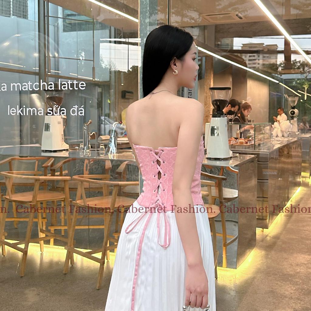 Jennie Top -  chỉ gồm Áo Corset chất gấm sang trọng