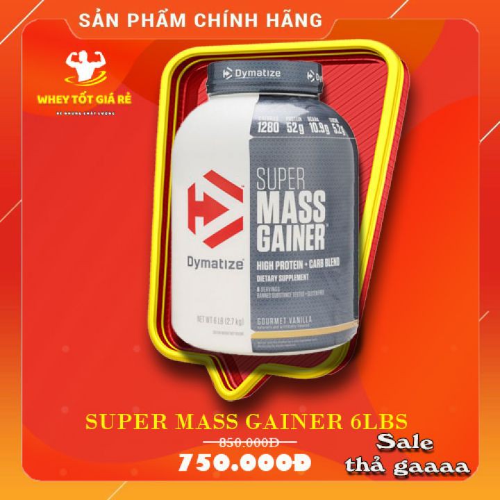 SỮA DINH DƯỠNG TĂNG CÂN😜RẺ QUÁ DẬY😜SUPERMASS 6LBS (5KG4) , TĂNG CÂN SIÊU HIỆU QUẢ , HÀNG CHÍNH HÃNG 100%