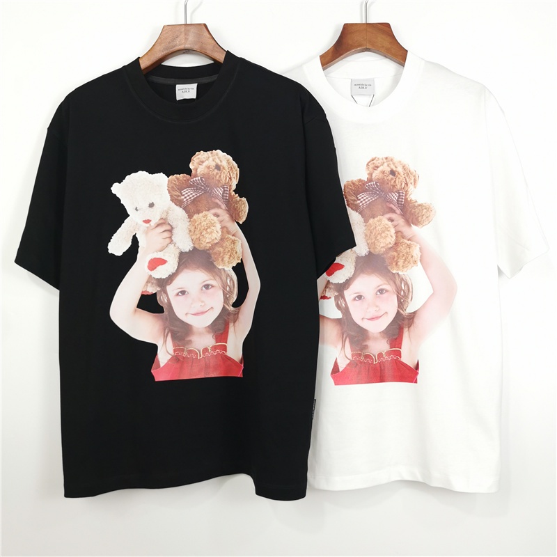 Hàng Bán Chạy Adlv Áo Thun Cotton Tay Ngắn Dáng Rộng In Hình Gấu Teddy Hoạt Hình Thời Trang Dành Cho Nam Và Nữ