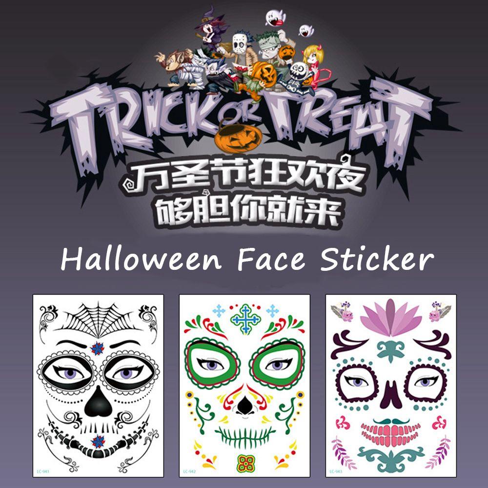 DORAW Hình Xăm Dán Họa Tiết Halloween Độc Đáo
