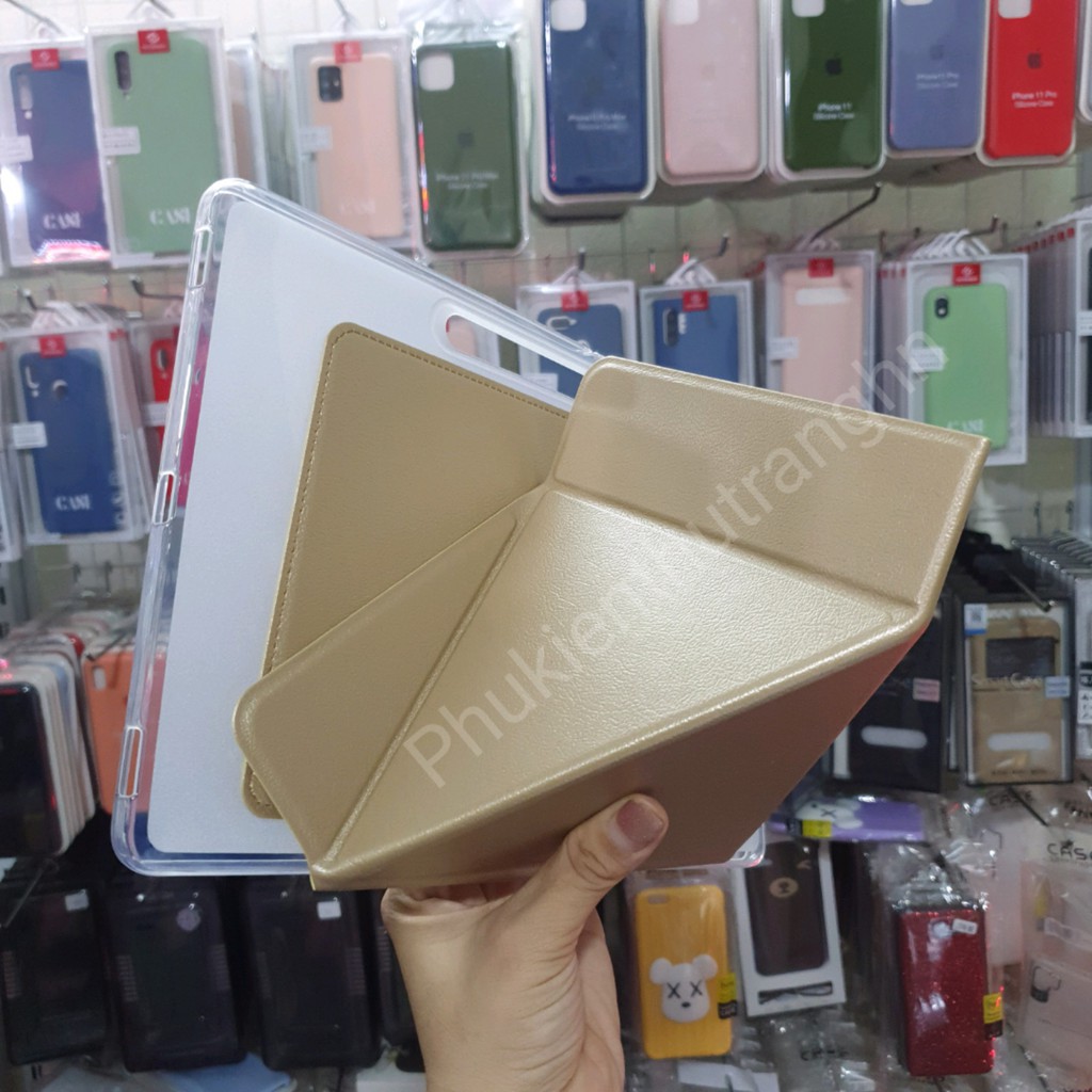 Combo Samsung Tab S7/ S7 Plus bao da chính hãng Onjess + dán cường lực dẻo nano siêu biền chống vỡ chống sứt mẻ cạnh