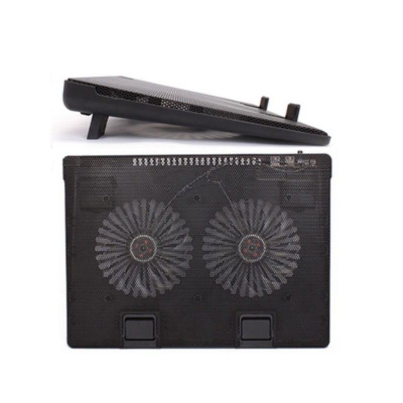 Đế Tản Nhiệt Laptop 2 Quạt chạy êm dành cho Laptop từ 14&quot; đến 17&quot;- Fan A8