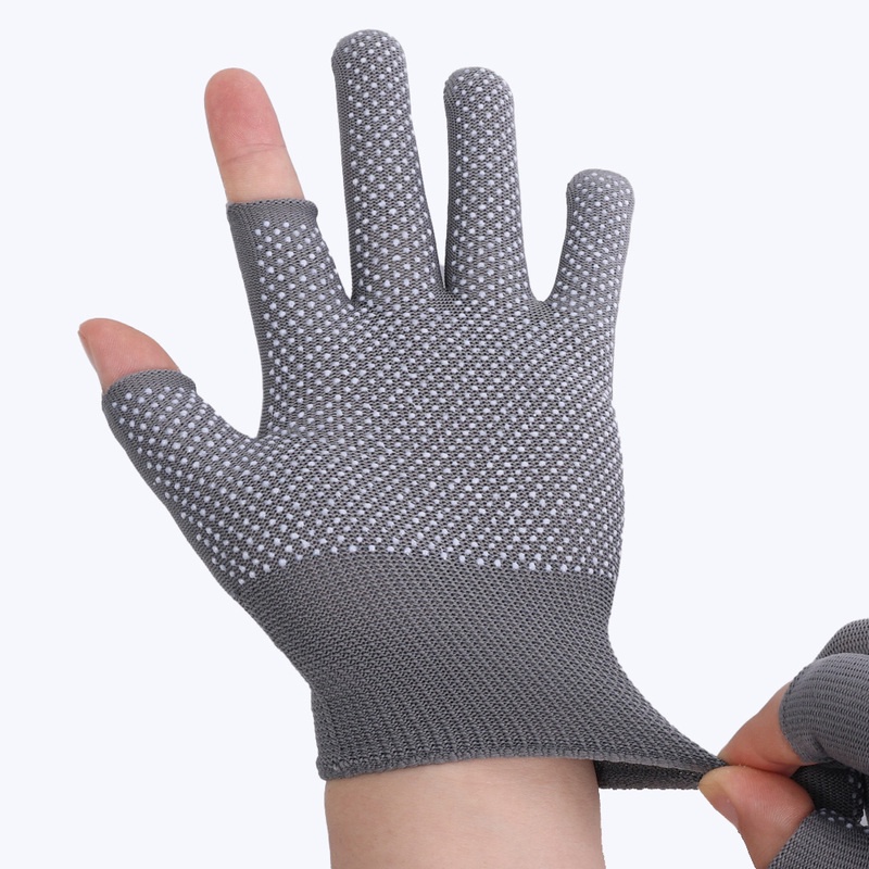 Set 2 Găng Tay Không Ngón Chống Trượt Co Giãn Thoáng Khí Đa Ứng Dụng