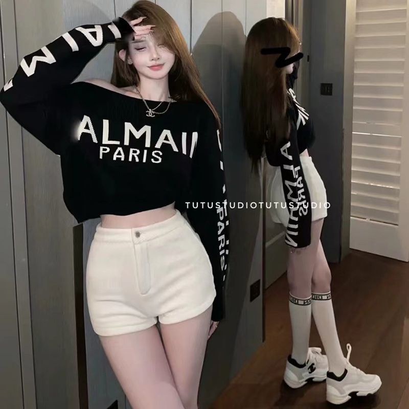 Áo Thun Tay Dài Hở Vai Thời Trang Mùa Thu Mới Cho Nữ