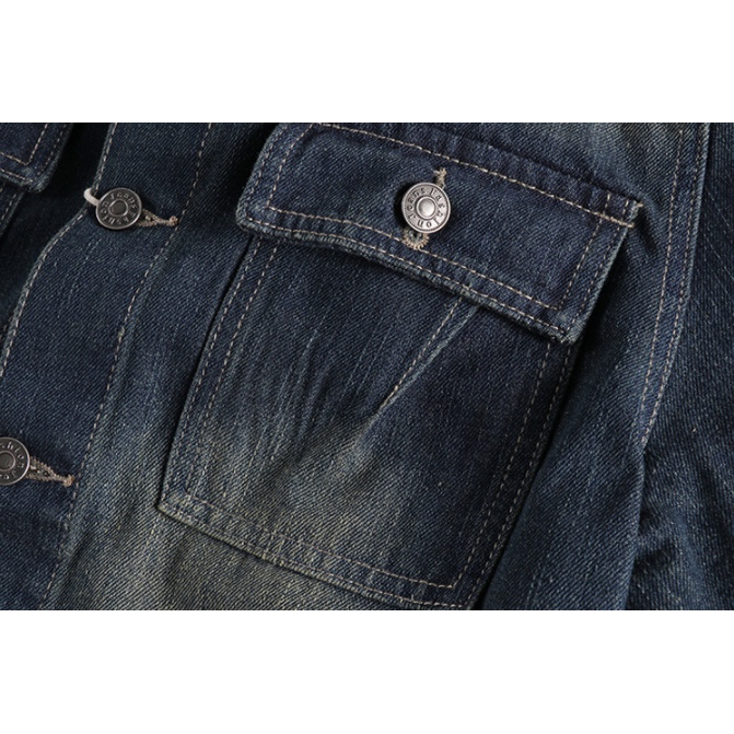 Áo khoác Jean bụi phong cách Retro