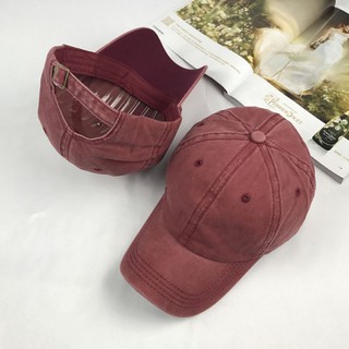☛☏❤Cotton Cap Baseball Caps Hat Adjustable Polo Style Washed Plain Solid Visor