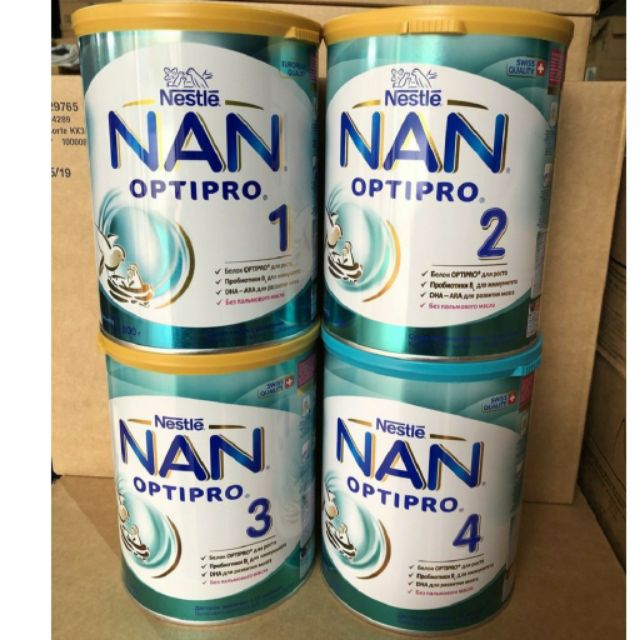 Sữa bột Nan Nestle 800g số 4 - Sữa Nan Nga mẫu mới