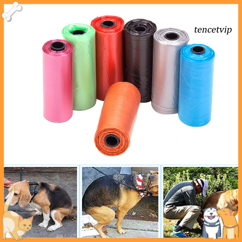 Set 60 túi đựng rác thân thiện với môi trường màu trơn tiện dụng