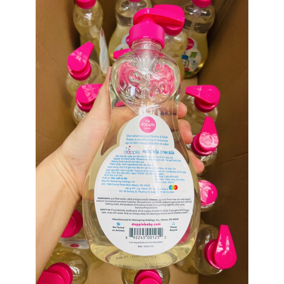 Nước rửa bình sữa Dapple 500ml