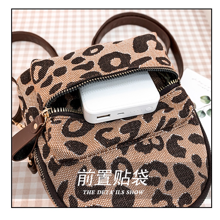 Ba lô JASMIN NOIR dáng vuông nhỏ in họa tiết thời trang cho nữ