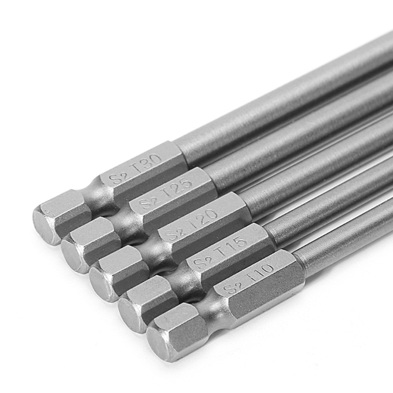 Bộ 5 Mũi Khoan Điện Từ Tính T10-T30 150mm