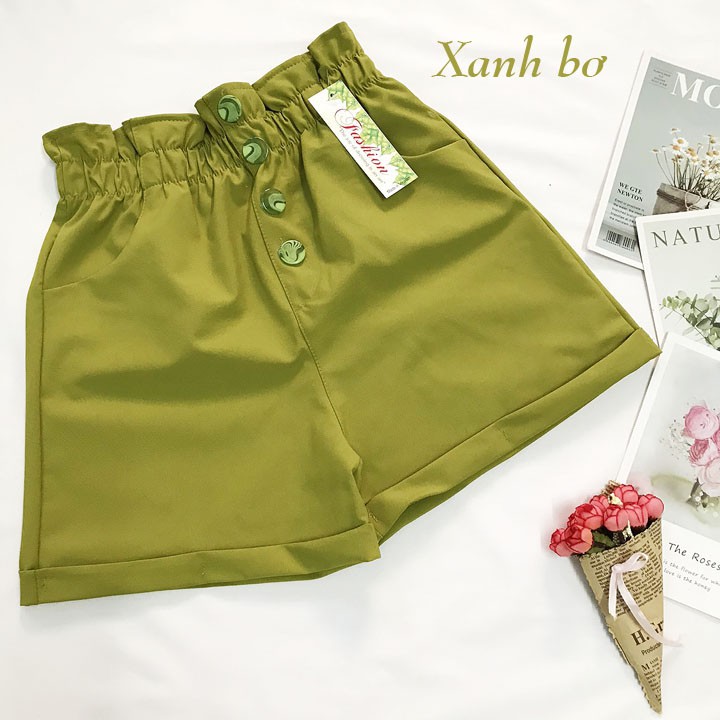 Quần đùi nữ từ 40-45kg - quần sọt short nữ vải kaki Lưng Cao - QNU40 | BigBuy360 - bigbuy360.vn