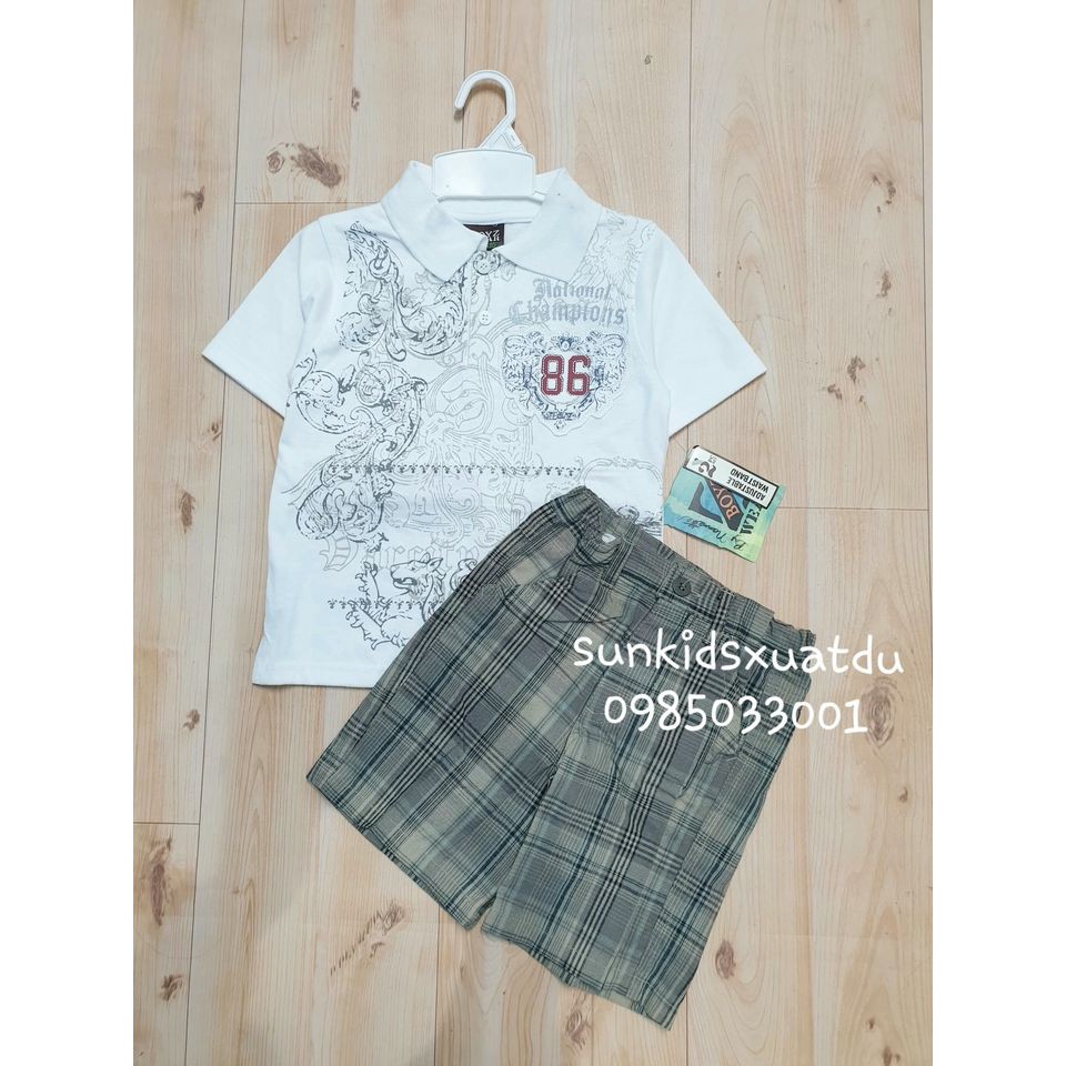 Bộ bé trai Boys áo trắng 86