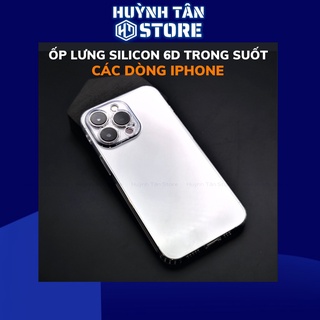 Ốp iphone 13 pro max 14 promax 14 plus 13 12 11 pro max x xs max xr dẻo trong suốt SILICON 6D chống sốc bảo vệ camera