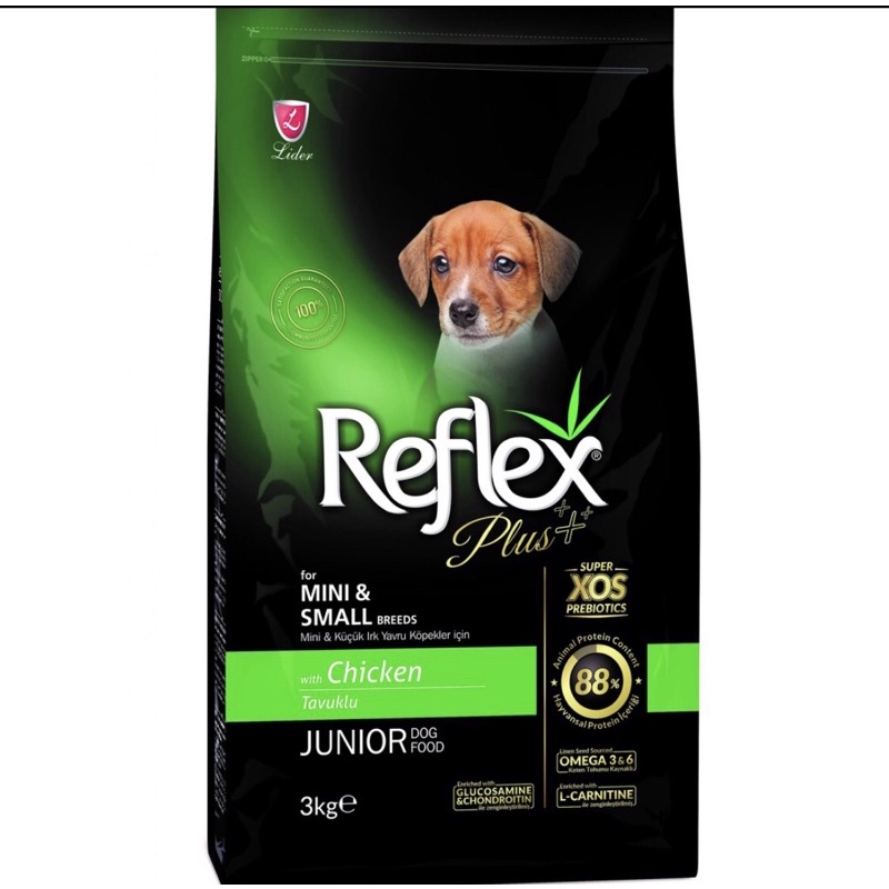 Thức Ăn Hạt Chó Con và Trưởng Thành Reflex túi 3kg- Thức Ăn Cho Chó Cao Cấp