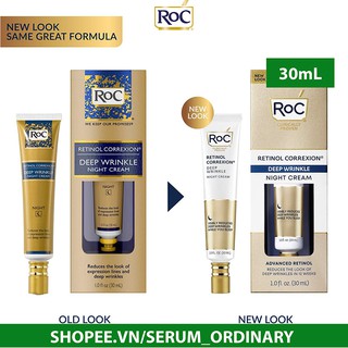RoC Retinol Correxion Deep Wrinkle Night Cream - Kem dưỡng chống lão hóa ( 30mL )