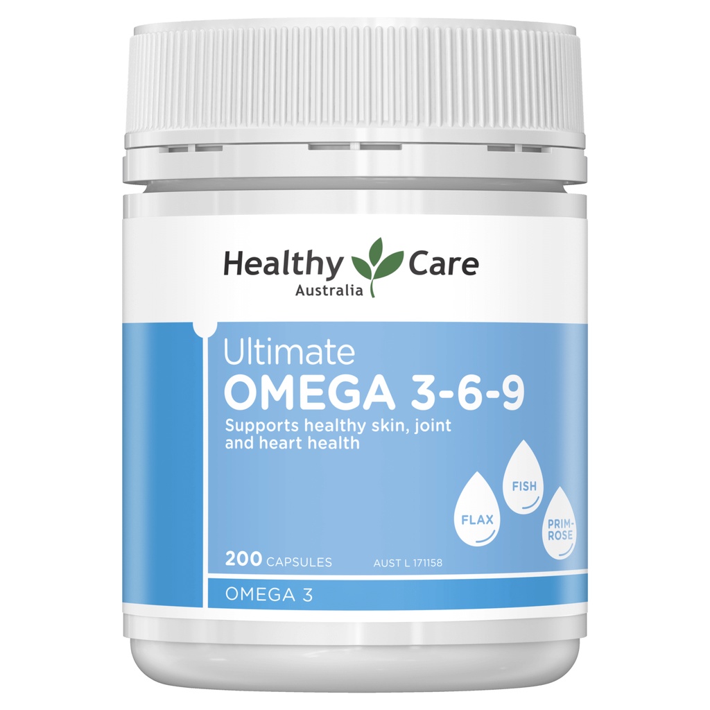 Viên uống Healthy Care Ultimate Omega 3-6-9 hỗ trợ tim mạch trí não