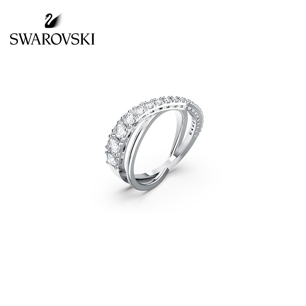 FREE SHIP Nhẫn Nữ Swarovski TWIST Thông minh[Wang Yibo Same Style Series] Ring Crystal FASHION cá tính Trang sức trang sức đeo THỜI TRANG