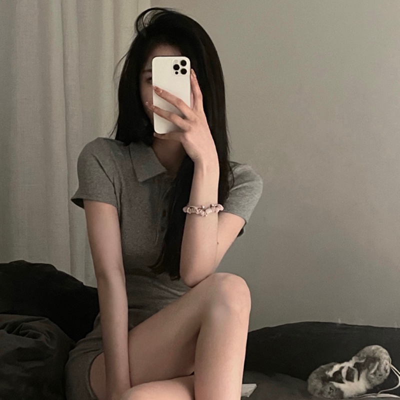 Đầm PERTY thiết kế ôm dáng phong cách Hàn Quốc thời trang mùa hè dành cho nữ