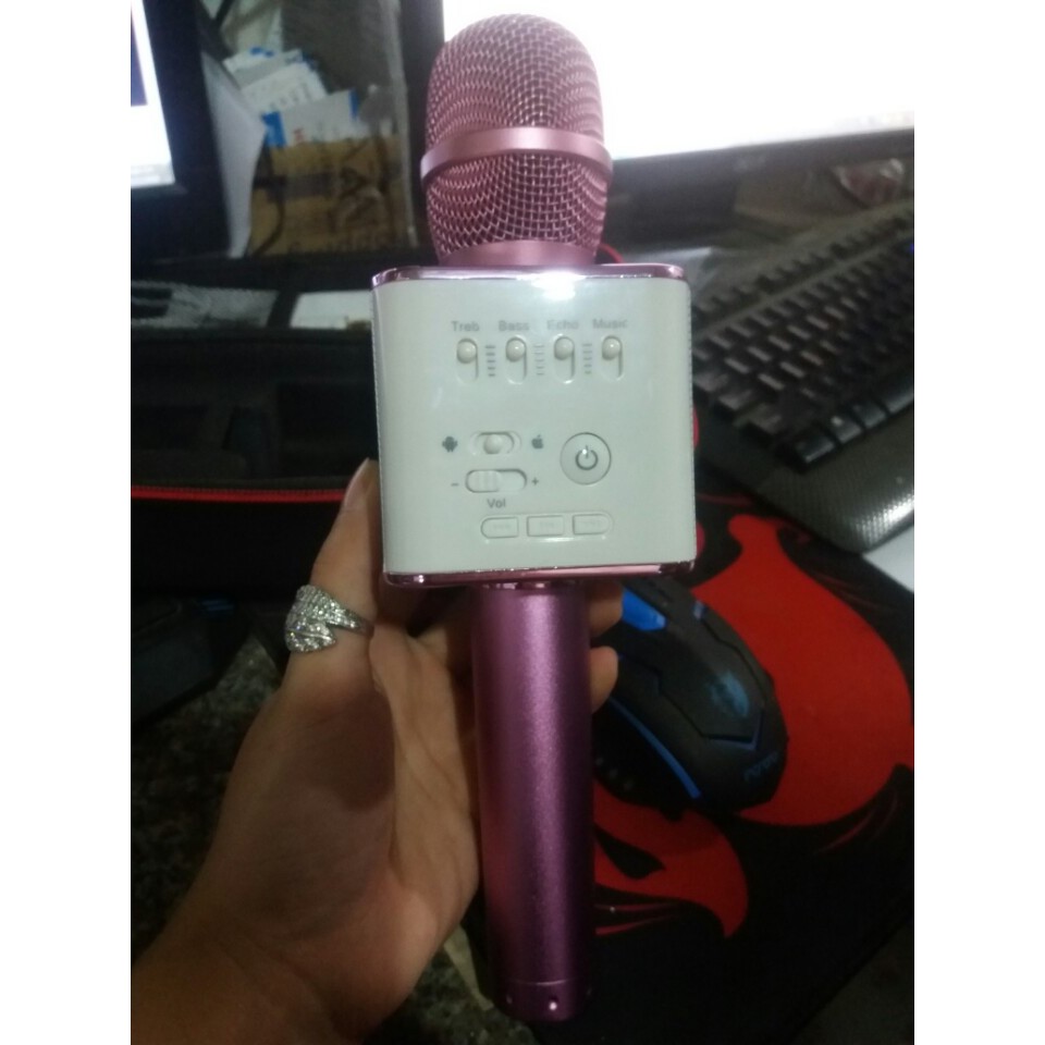 Micro kèm loa hát Karaoke Q9 + Tặng kèm Chuột chơi game có dây Dragon X3 -DC1808