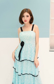 MAXI HOA XANH BÈO TẦNG