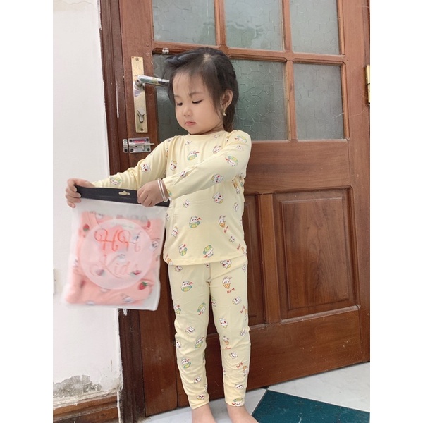 Bộ dài thun lạnh điều hoà bé trai/bé gái (7-17kg)