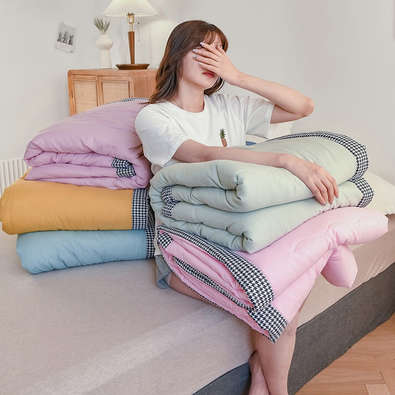 Chăn hè Zara home trần bông cotton đũi 4 mùa, chăn mền hè thu cho bé mát lạnh - Otama Bedding