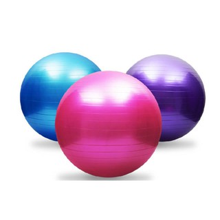 BÓNG TẬP YOGA TRƠN 65 CM tặng bơm bóng và bộ nút bóng dự phòng