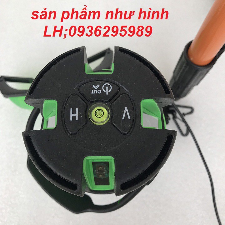 Máy bắn tia lazer Tbosh 5 tia xanh, chân cao 1,3m