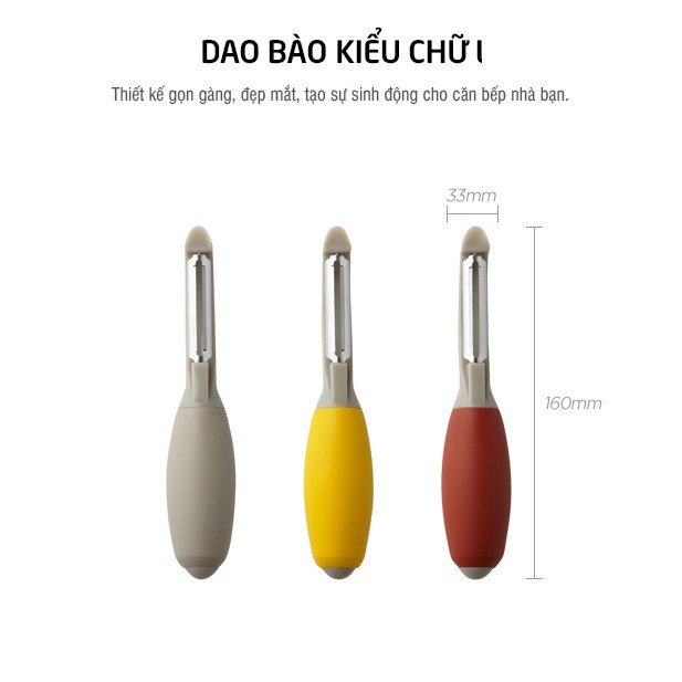 Dao bào inox kiểu chữ Y và I Lock&Lock LOL123 LOL124 dao mỏng nạo nhanh- BABYHOPSG