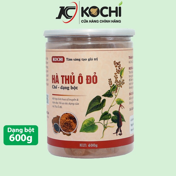 Hà thủ ô đỏ KOCHI chế dạng bột chống rụng tóc, hỗ trợ mọc tóc, ngừa bạc tóc hiệu quả