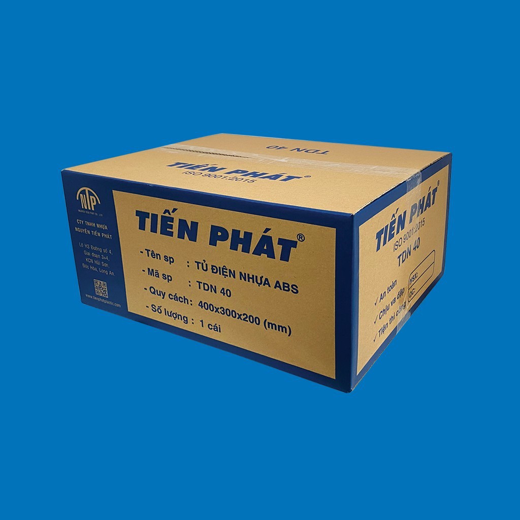 TỦ ĐIỆN NHỰA ABS TIẾN PHÁT 40cmX30cmX20cm