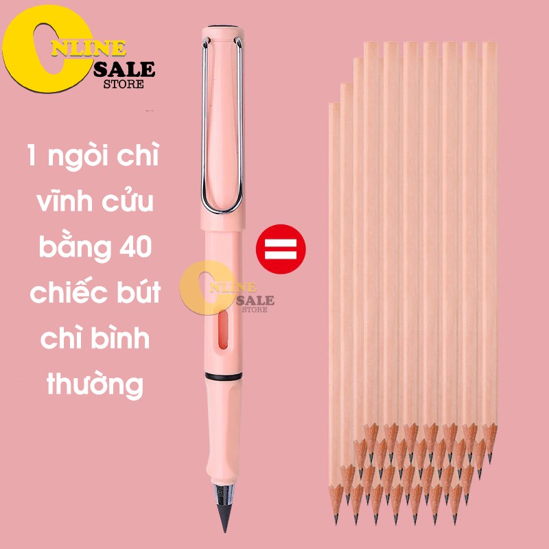 COMBO 3IN1 Bút Chì Vĩnh Cửu Không Cần Chuốt Dành Cho Học Sinh Tập Viết