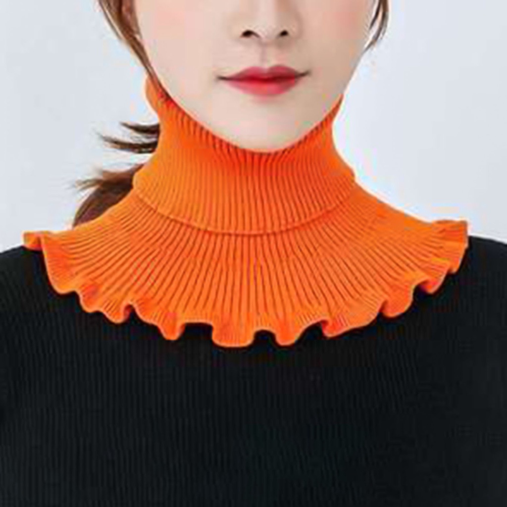 Cổ áo giả nhún bèo trang trí thời trang cho nữ