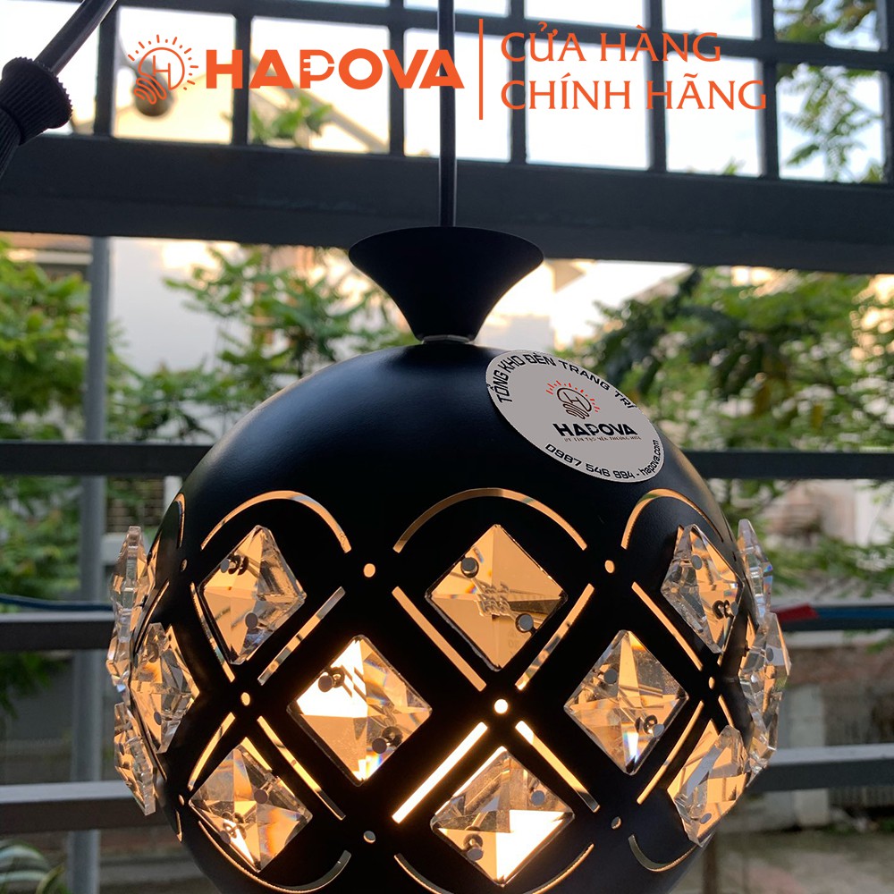 Đèn thả trần trang trí bàn ăn pha lê HAPOVA MACASI 6939/1
