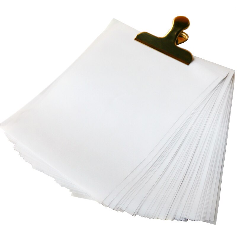 Set 50 tờ giấy truy vết trong suốt khổ A5 dành cho trang trí sổ tay sổ lưu niệm
