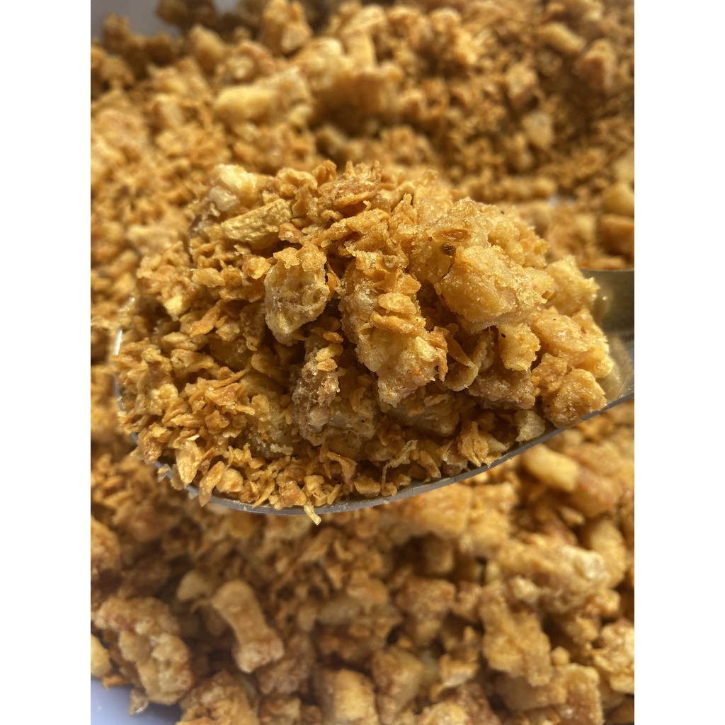 MUỐI TÓP MỠ GIÒN BÉO độc quyền Ăn Vặt Ngon Lắc Lư (vị mặn vừa, không cay, không ngọt)