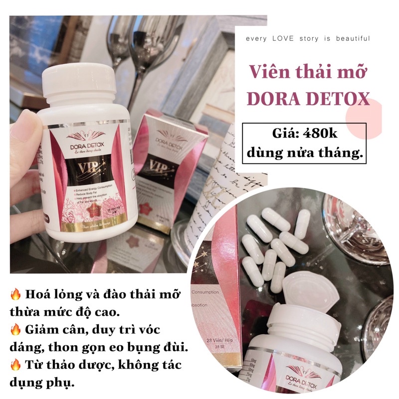 Dora detox vip nắp bật - chính hãng- tặng detox hoa quả sấy khô - ảnh sản phẩm 9
