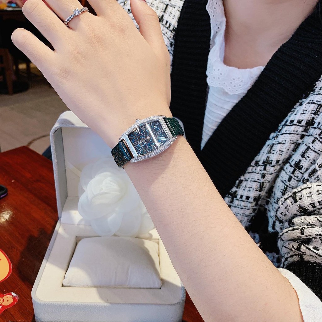 ĐỒNG HỒ NỮ DAVENA ĐÍNH ĐÁ FULL CHANH SẢ