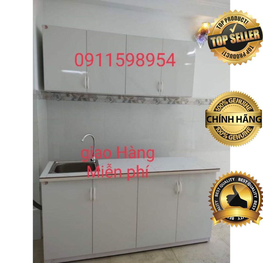 Tủ bếp trên dưới nhựa Đài Loan cao cấp Giá rẻ, đựng bát đũa, đồ dùng bếp đa năng,....