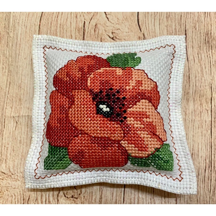 Thành phẩm gối gim kim - kích thước 13x13 cm