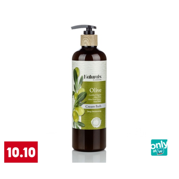 Kem Tắm Naturals By Watsons Chiết Xuất Olive 490ml