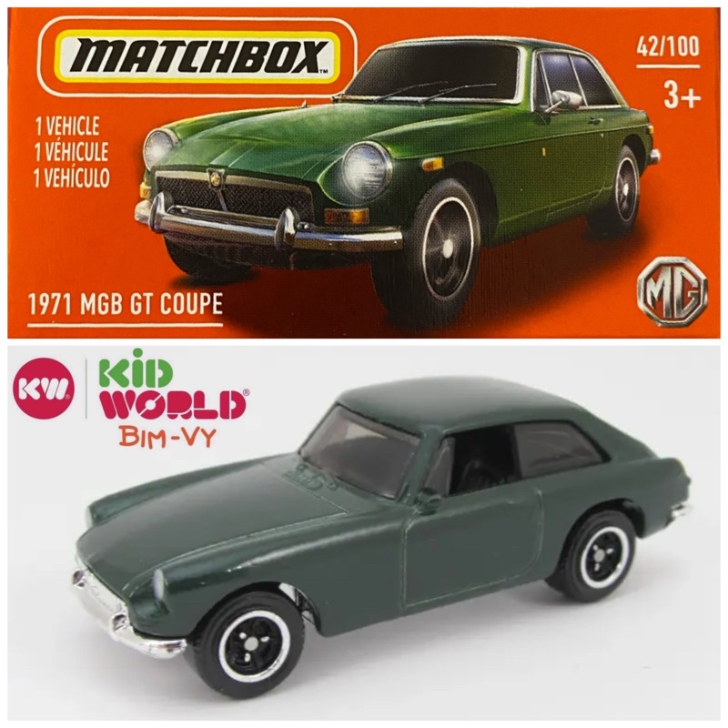 Xe mô hình Matchbox Box 1971 MGB GT Coupe 42/100.
