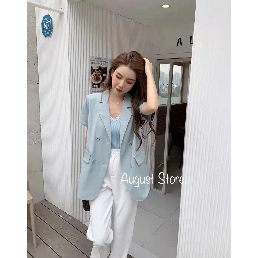 Áo vest blazer nữ vạt chéo phong cách Hàn quốc | BigBuy360 - bigbuy360.vn