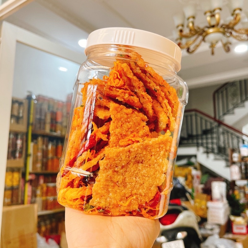 Cơm Cháy Lắc Khô Gà Lá Chanh loại 1 - Hũ nhựa 500gr