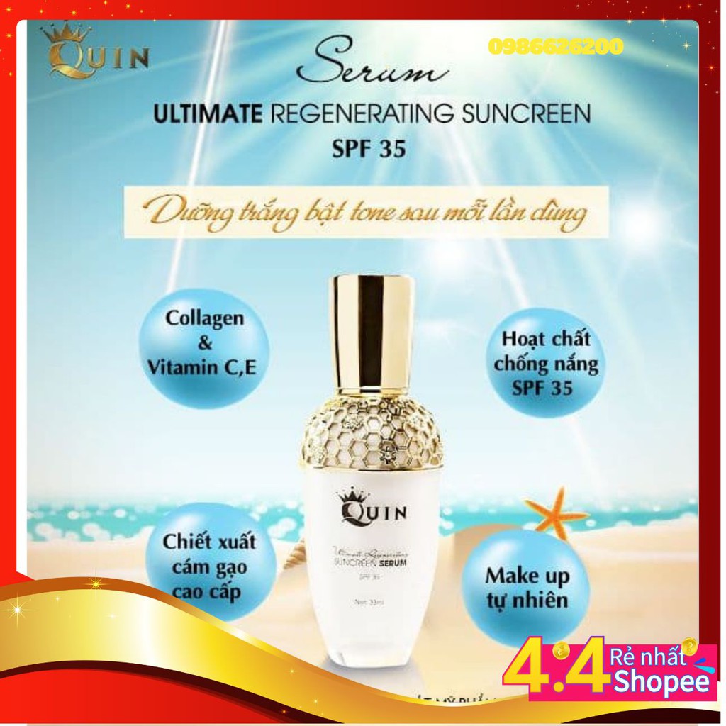 Serum Chống nắng ---dưỡng trắng da --- Cao cấp Quin