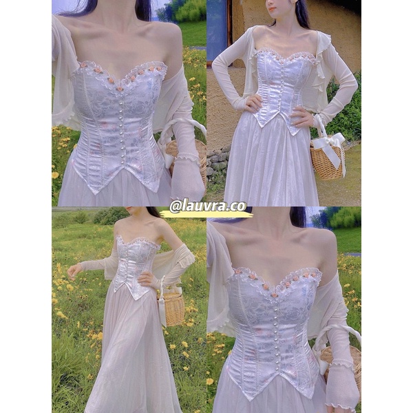 CORSET RETRO VINTAGE CỔ ĐIỂN- NỊT NGỰC EO TÔN DÁNG PHÁP