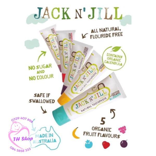 Kem Đánh Răng Hữu Cơ 100% Jack N' Jill Úc Cho Trẻ