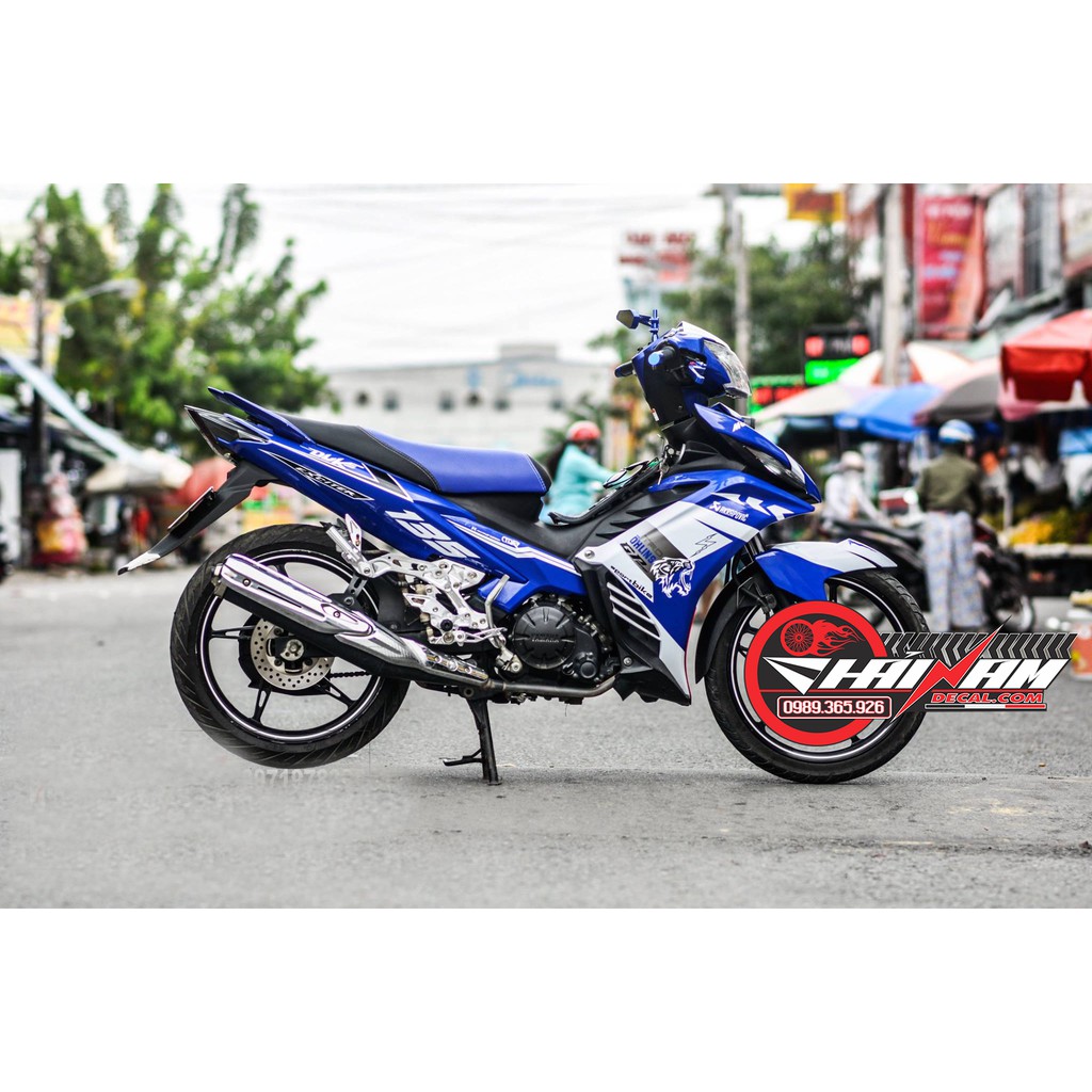 Tem Trùm Exciter 135 Xanh Trắng Duke